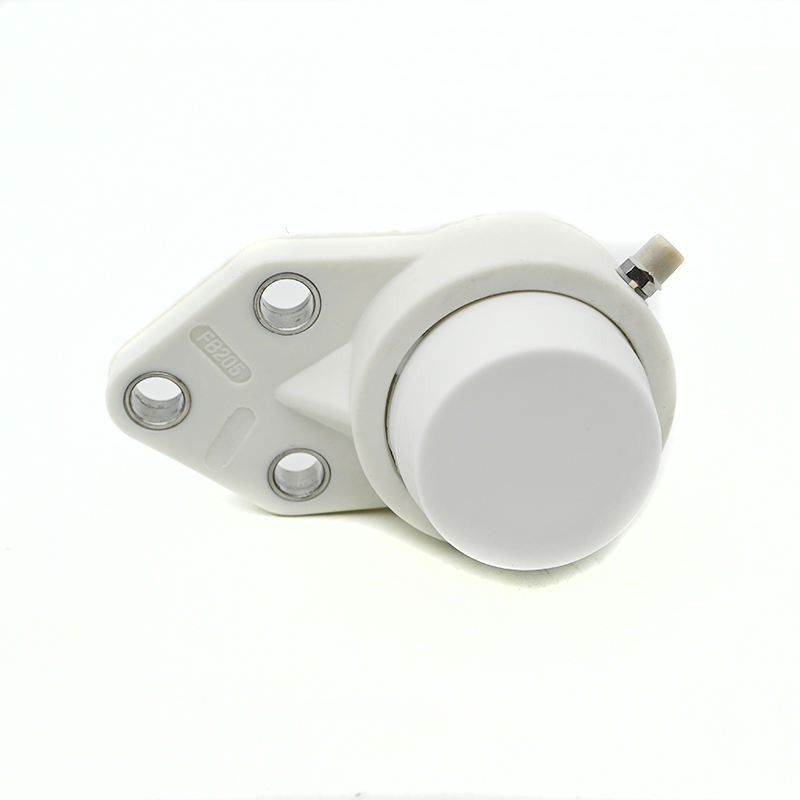 Durable White Flange Pillow Block Bearing Sucfb205-16 PBT POM Plastic Housing