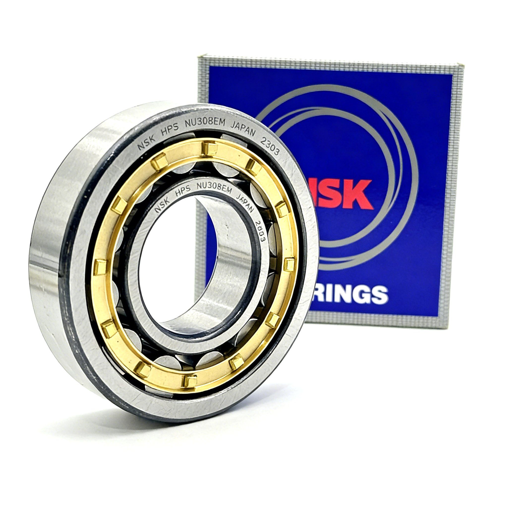 High Rigidity NSK Nj308em Nj2208em Nj316em Cylindrical Roller Bearing for Compressors Quick Shipment