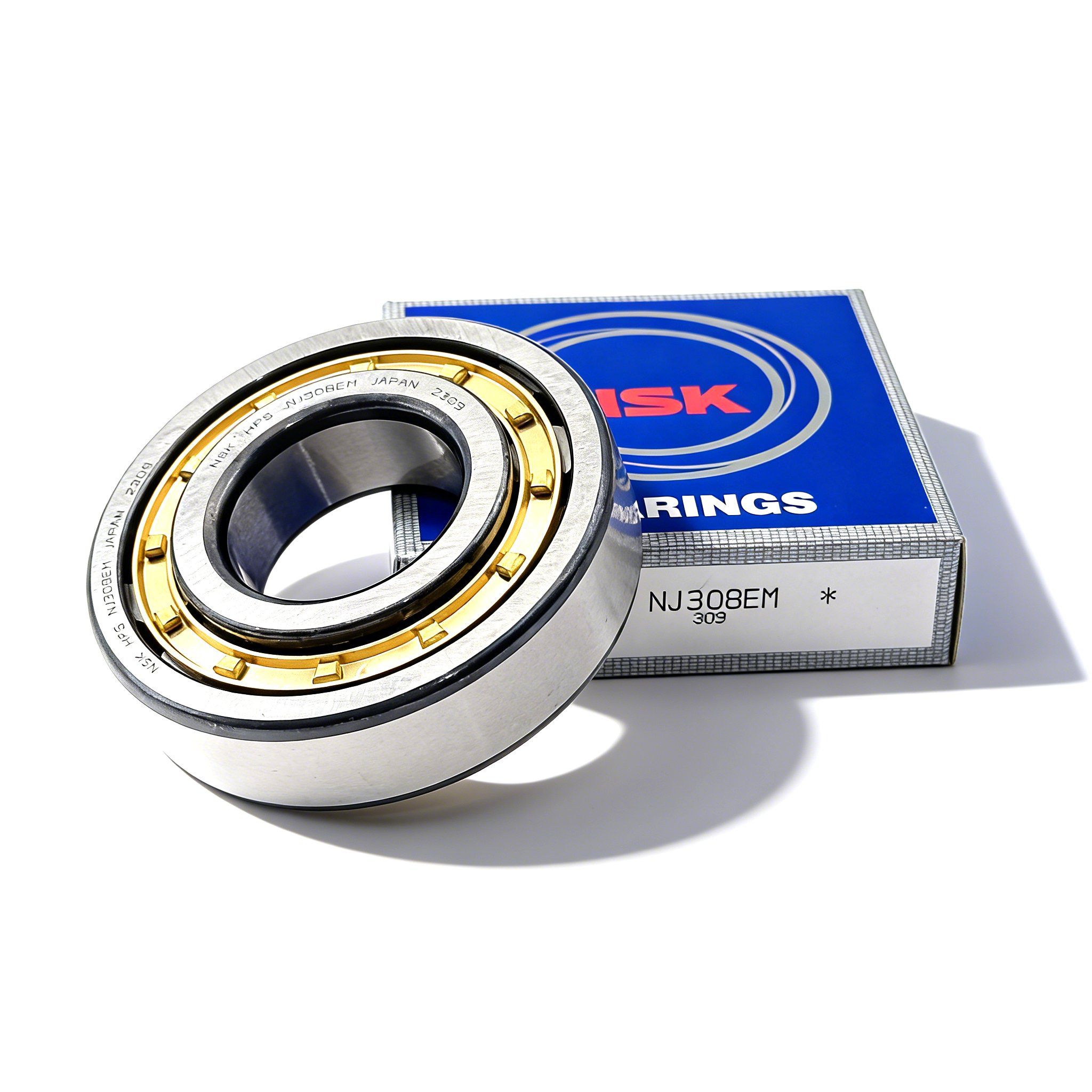 High Rigidity NSK Nj308em Nj2208em Nj316em Cylindrical Roller Bearing for Compressors Quick Shipment